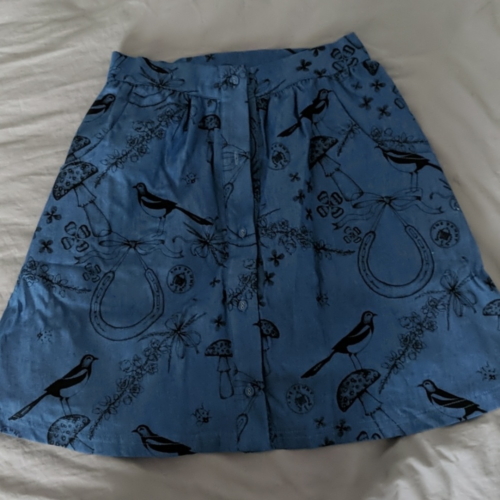 Blue skirt